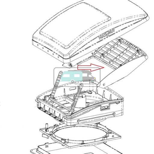 [OCS_A0031403] MaxxFan Ventilatie Rooster Frame