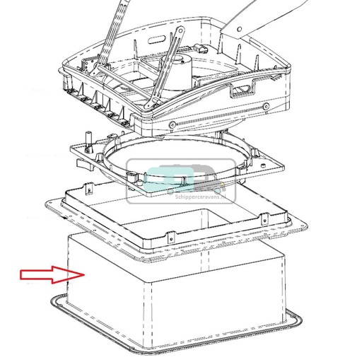 [OCS_0402436] MaxxFan Interieur Rand Wit 13,3cm