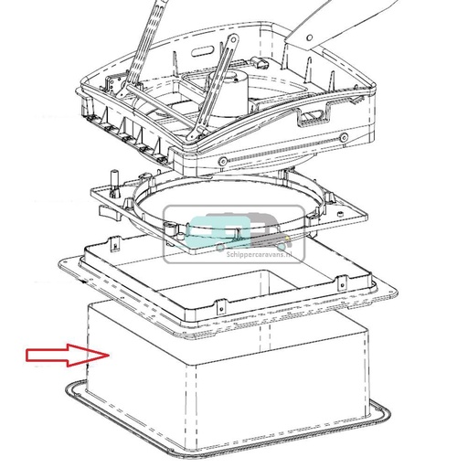 [OCS_A0031405] MaxxFan Interieur Rand Wit 13,3cm