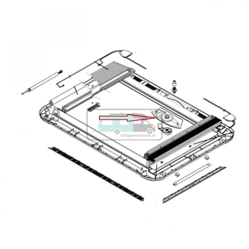 [OCS_0402465] Dometic Heki 3 Slinger Afdekplaat