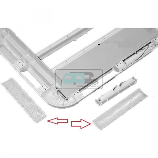 [OCS_0402473] Dometic Heki 2 De Luxe/Heki 3/4 Plus Ventilatierooster