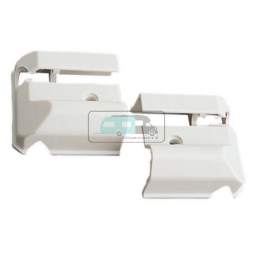 [OCS_0502009B] Eindstukje Caravanprofiel Wit L+R
