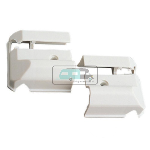 [OCS_A0036942L] Eindstukje Caravanprofiel Wit L+R