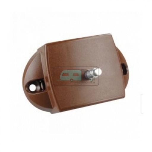 [OCS_0803013B] Drukknopslot Spanjolet Tweezijdig Bedienbaar Bruin