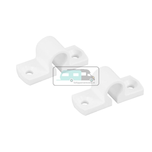 [OCS_0803031B] Stanggeleider kunststof Wit à 2 st.