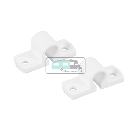 [OCS_A0034893L] Stanggeleider kunststof Wit à 2 st.