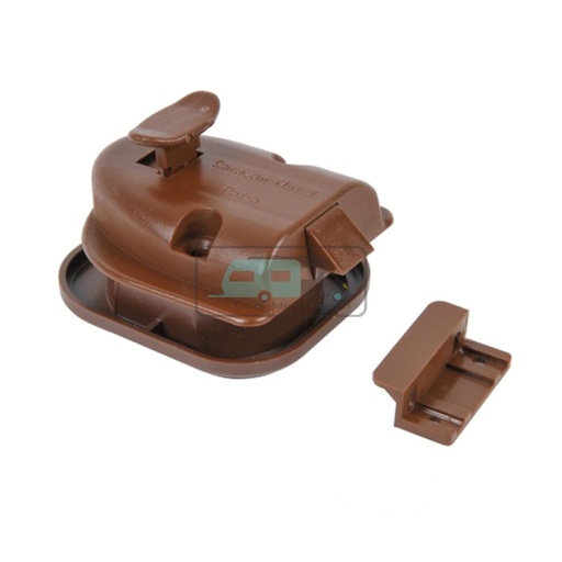 [OCS_A0037354L] Toiletdeurslot Rond Inbouw Bruin