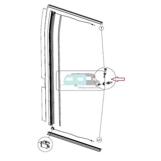 [OCS_A0030967] Dometic Hordeur Bevestiging