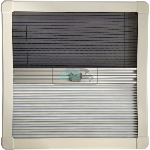 [OCS_0815539] Horrex Gebogen Duo Plissé R5000 Crèmewit 524x534