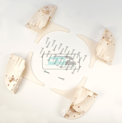 [OCS_0816145] Remismart Combirollo Binnenkap met Veer Crèmewit