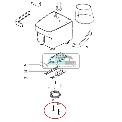 [OCS_A0028310] Thetford Bracket Mounting
