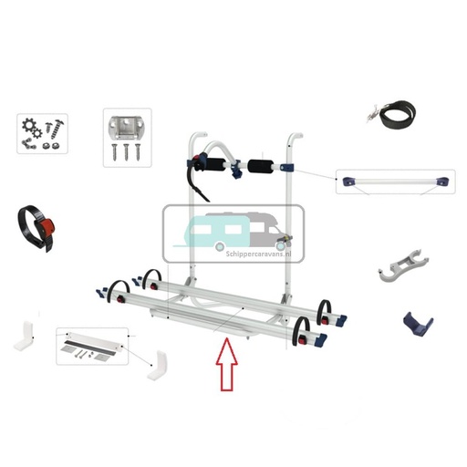 [OCS_A9900843] Fiamma Bike Rail support kit Caravan Hobby