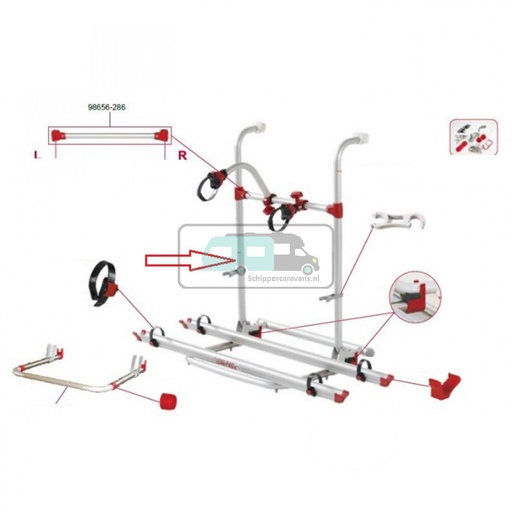 [OCS_0902089] Fiamma Tussen stang v. bikeholders CB Pro 98656-279