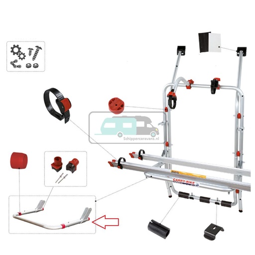 [OCS_0902166] Fiamma Carry-Bike VW T4 Telescopische Onderbeugel