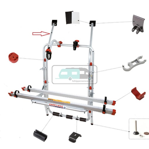 [OCS_0902169] Fiamma Carry-Bike VW T4 Draagbeugel Boven