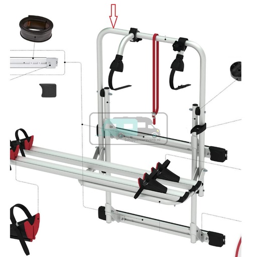 [OCS_0902174] Fiamma Carry-Bike 200DJ Bovenbeugel Zwart