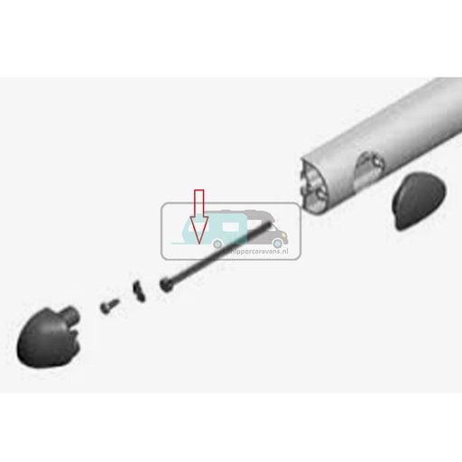 [OCS_0902192] Fiamma Carry-Bike Pin voor Eindkap Support Bar