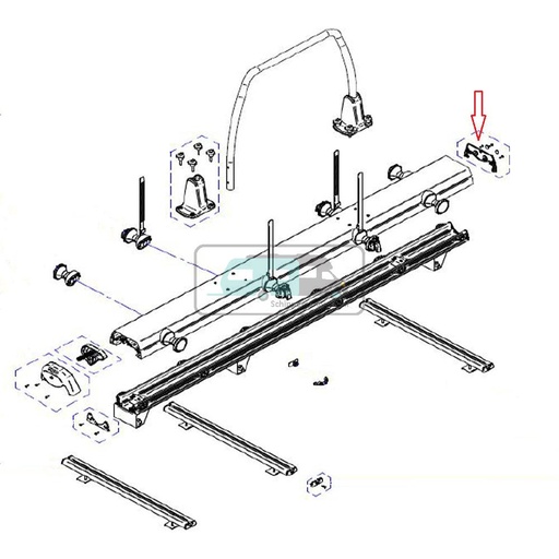 [OCS_0906080] Thule Excellent 3rd Rail Kit Geanodiseerd
