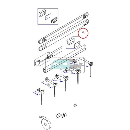 [OCS_A0028165L4] Thule Security pin à  4stuks.