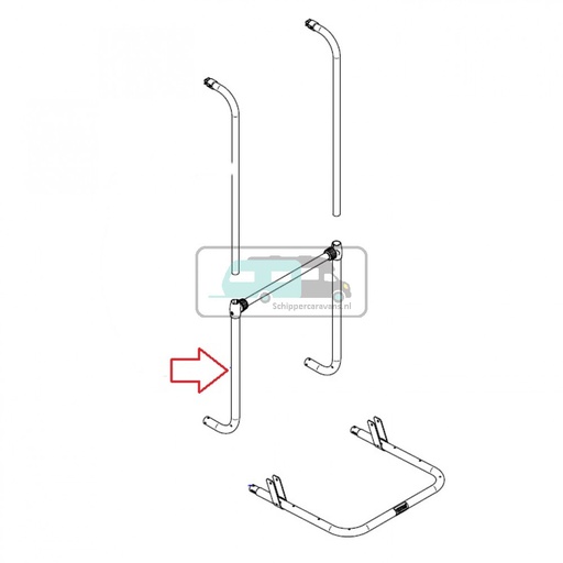 [OCS_0906155] Thule Sport G2 LV Body + Crossbar + T-Pieces