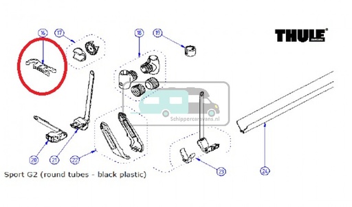 [OCS_0906162] Thule G2 Platform Holder 30/34