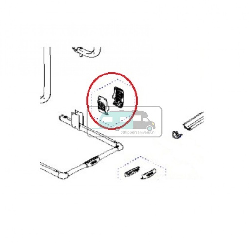 [OCS_0906184] Thule Excellent hinge covers (1L+1R)