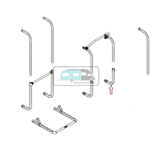 [OCS_A9902525] Thule Elite G2 SV Body & Connection Piece