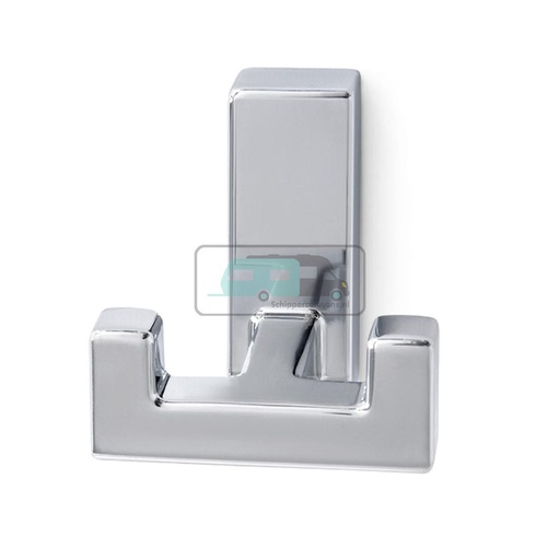 [OCS_1114030B] Kapstok 2-Haaks Hoogglans Chroom