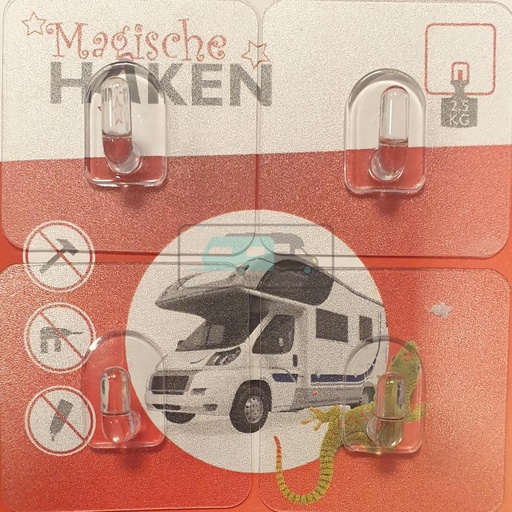 [OCS_1114042] Wandhaak Magische Haken Mini 4st.