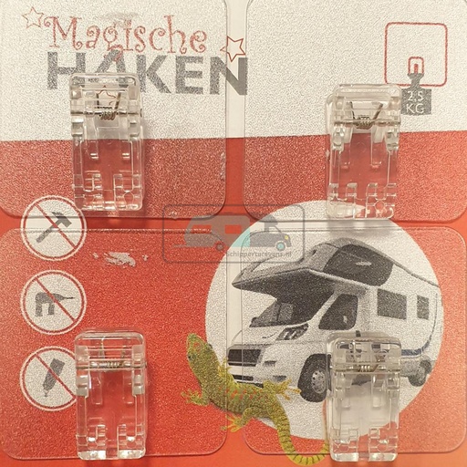 [OCS_1114043] Wandhaak Magische Clips Mini 4st.