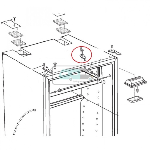 [OCS_1133147] Dometic Bevestigingshaak deurvergrendeling RM7290 2412884054