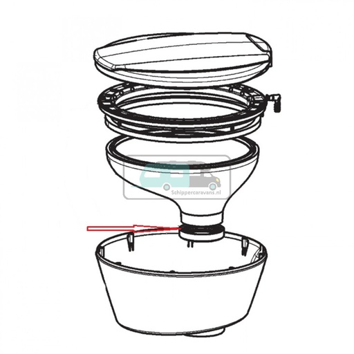 [OCS_1133284] Dometic CTW4110 Afdichter Bak Zwart