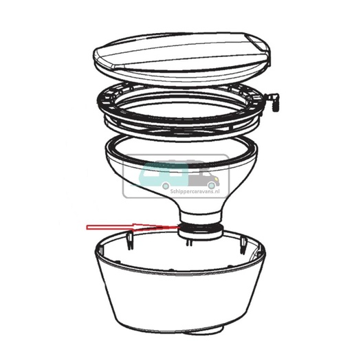 [OCS_A9903050] Dometic CTW4110 Afdichter Bak Zwart