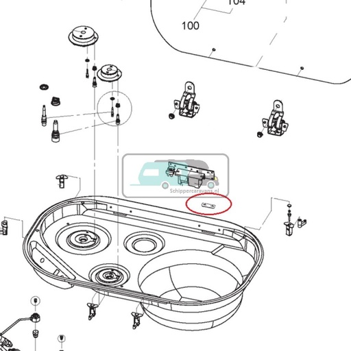[OCS_A0025579] Dometic VA7000 Afdichter Scharnier Comfoort