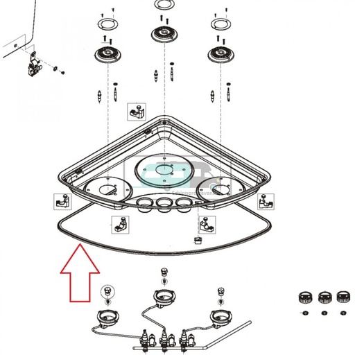 [OCS_1133360] Dometic PICE08 Profielafdichting Zwart