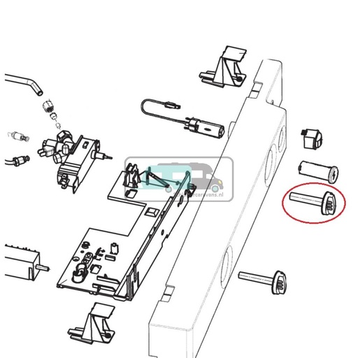 [OCS_A9904280] Dometic RMS8550 Draaiknop Thermostaat Zilver Grijs