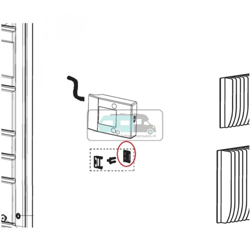 [OCS_1133382] Dometic RML9330 Slotpin Compleet