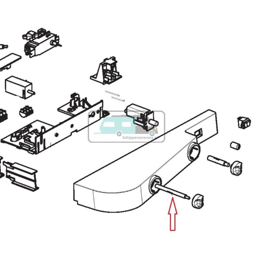 [OCS_A0030528] Dometic RMS8550 Verlengstang Linker Scharnier