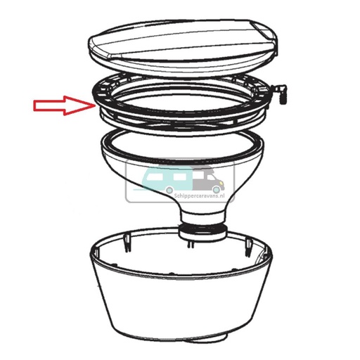 [OCS_A9906884] Dometic CT3000/ 4110 Kit Keramische Afdekking