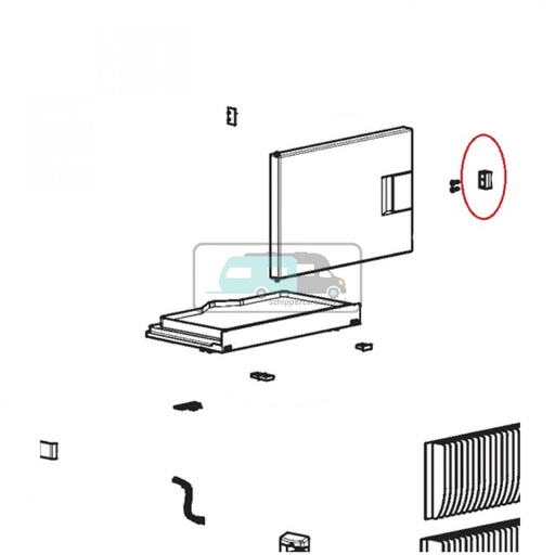 [OCS_1133400] Dometic Behuizing Slot RML 9430/RML 9435