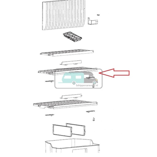 [OCS_A9903002] Dometic rooster boven compleet RMD8555