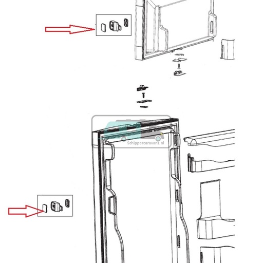 [OCS_A0030416] Dometic RM7651L Sluiting Compleet Marquardt