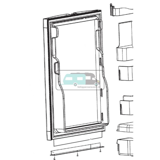 [OCS_A9903251] Dometic RM7360 Deur Zonder Deurvak