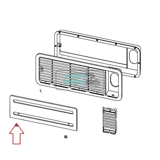 [OCS_A0030531] Dometic L200 Winterafdekkap Boven Grijs RAL7015