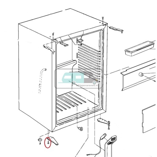 [OCS_A9903007] Dometic RH860A Schroef 9x13