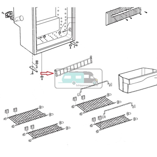 [OCS_A0030339] Dometic RM7371 Montageset Voor Houder Rekjes