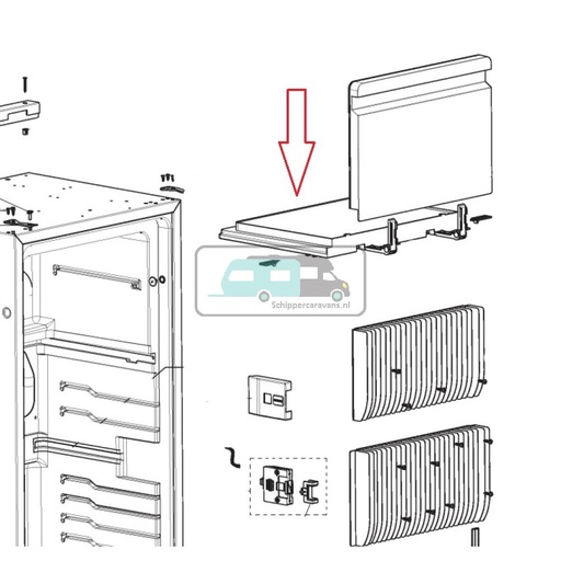 [OCS_A9904429] Dometic RML8551 Bodem Invrieskompartiment