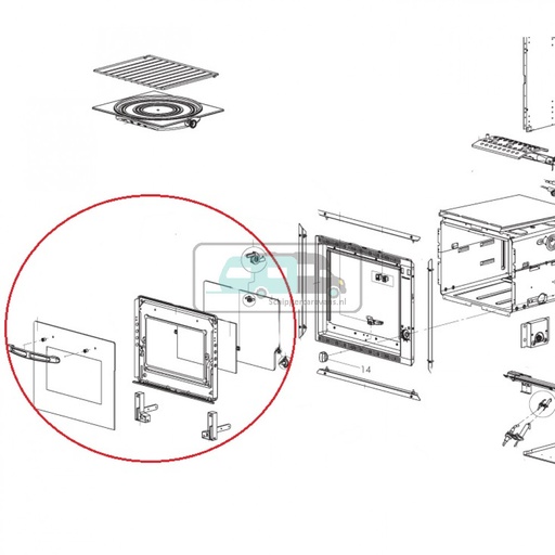 [OCS_1133502] Dometic Ovendeur Compleet 30L RO 311