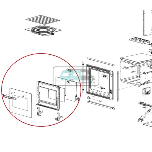 [OCS_A0030275] Dometic Ovendeur Compleet 30L RO 311