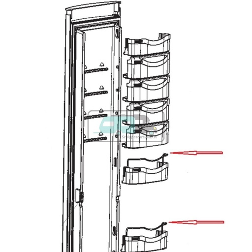 [OCS_A0030342] Dometic RML8230 Bevesigingsbeugel Deurvak